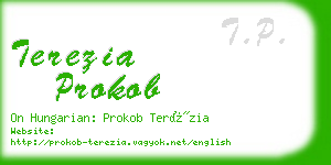terezia prokob business card
